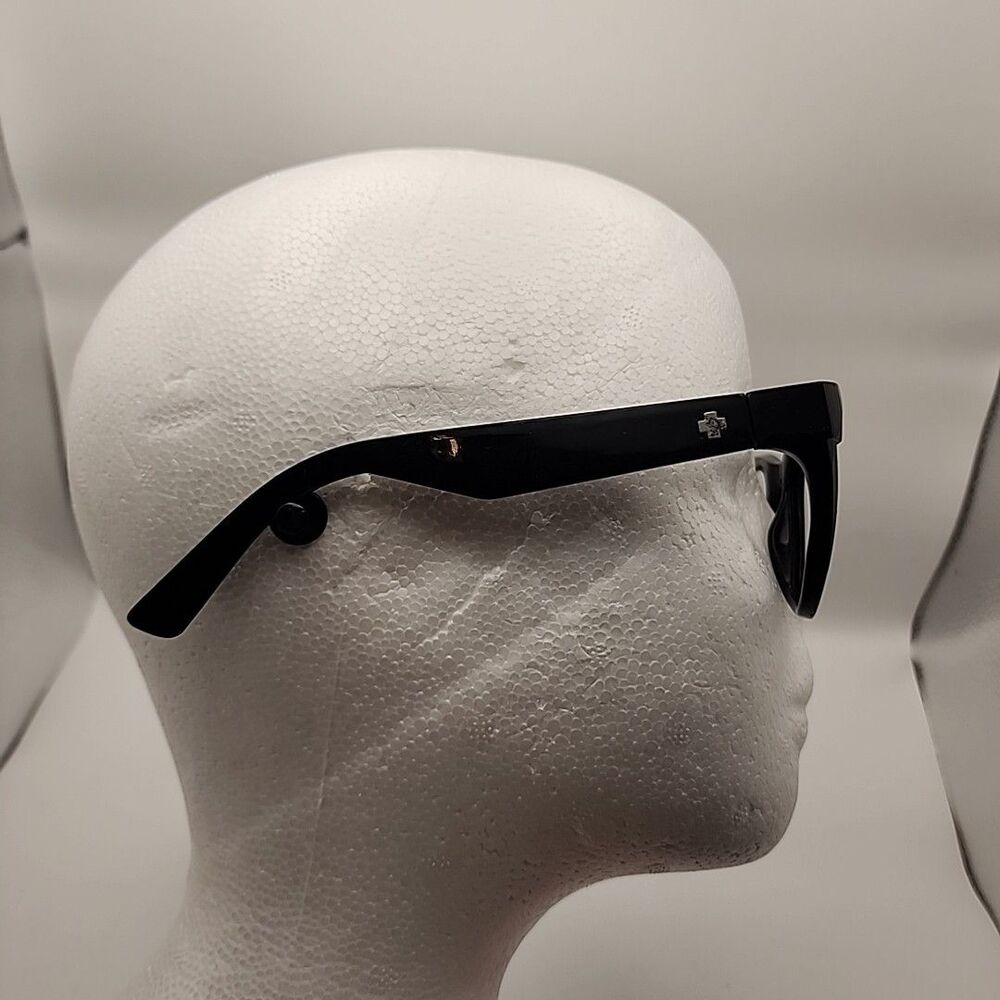 SPY Optic Baxter Black Eyeglass Frame Only 54□20 132 Chunky Plastic Square - Picture 4 of 6